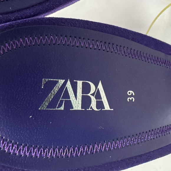 ZARA Purple Heels with Clear Straps | Size 39 / US 8.5 - Picture 4 of 5